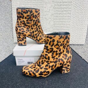 Sole Society Pomeroy Tan Black Leopard Haircalf